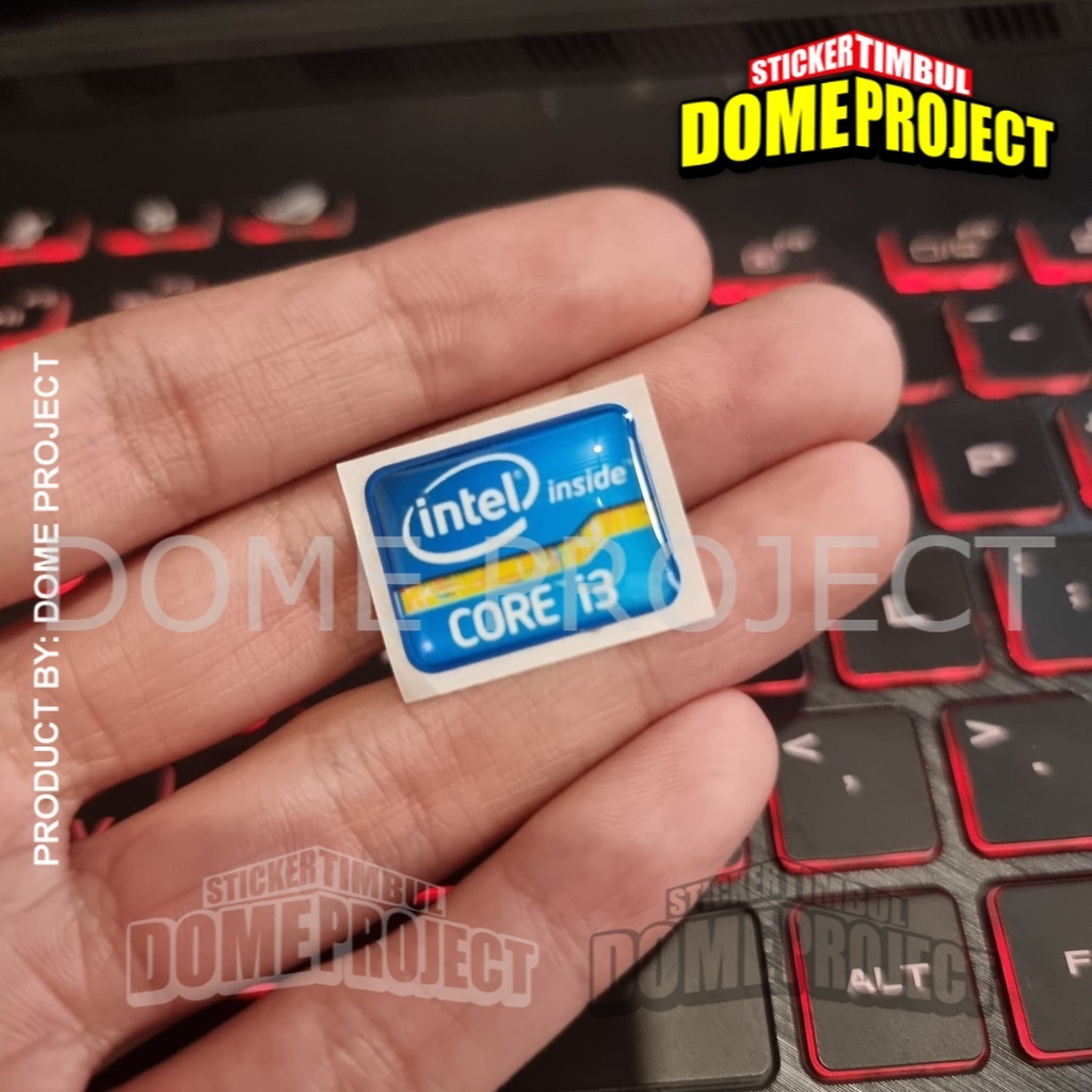 สติ๊กเกอร์ INTEL i3 GEN 2, สติ๊กเกอร์เรซินกันน้ําแบบยืดหยุ่น, เดี่ยว