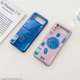 เคสโทรศัพท์หนังแบบฝาพับสําหรับ Samsung Z Flip3 Galaxy Z Flip3 Galaxy Z Flip3 Galaxy Z 3