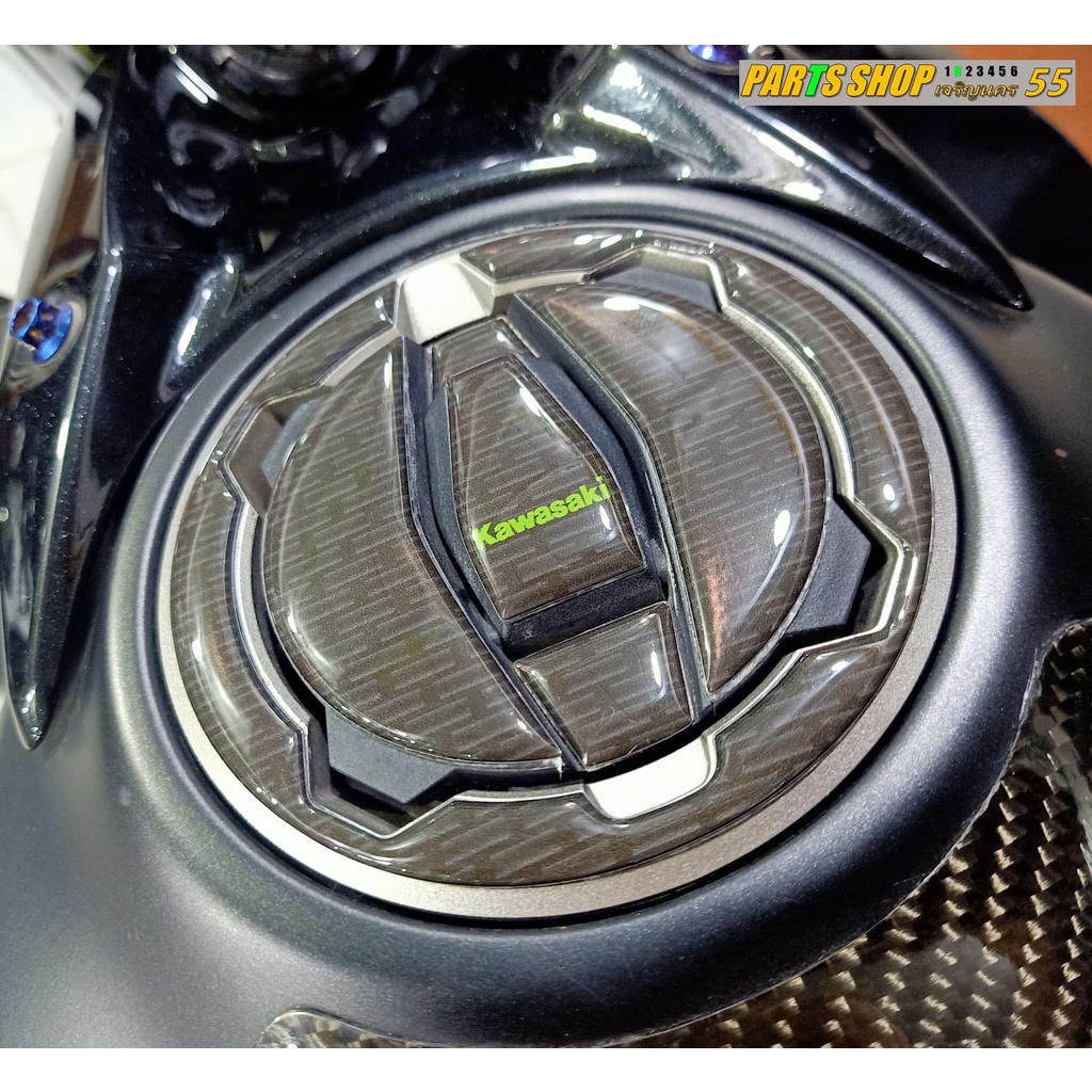 กันรอยฝาถังน้ำมัน Ninja400 Z400 Z650 Z900 ZX6R ZX25R Ninja650 [ ปี 2017 ขึ้นไป ] โลโก้ซิ่งสุดจ๊าบบบ