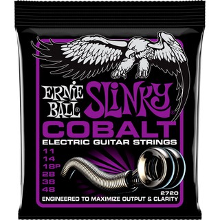 Ernie Ball สายกีต้าร์ไฟฟ้า รุ่น Cobalt Power Slinky P-02720 เบอร์ 11/48