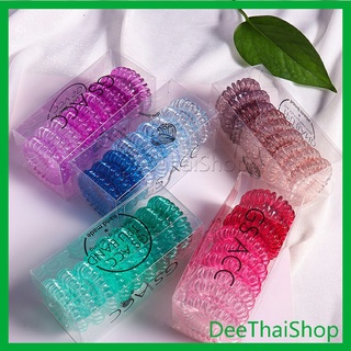 DeeThai ยางรัดผม แบบเกลียว แบบไล่โทนสี ที่คาดผมแบบไล่โทนสี hair rope