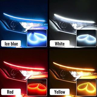 2 ชิ้น 30 ซม. สายไฟ led drl ultra thin สําหรับติดรถยนต์