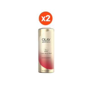 [แพคคู่] OLAY โอเลย์ BodyScience Firming Creme Body Wash ครีมอาบน้ำสูตรกระชับผิว 500ml x2 ขวด