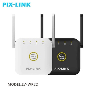 PP Wifi Repeater Pro PIXLINK LV-WR22 300Mbps Wireless WiFi Router ตัวกระจายสัญญาณไวไฟ ตัวกระจายไวไฟ