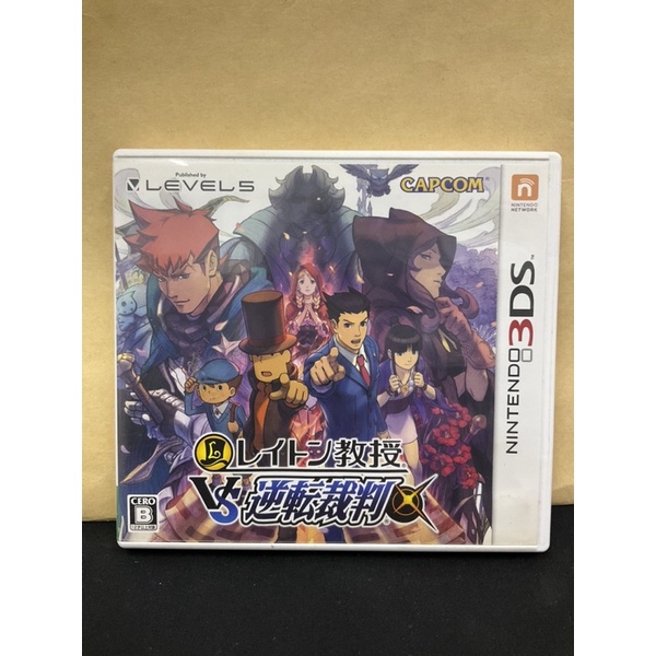 ตลับแท้ [3DS] Layton Kyouju VS Gyakuten Saiban (Japan) (CTR-P-AVSJ) Professor Layton vs. Phoenix Wri