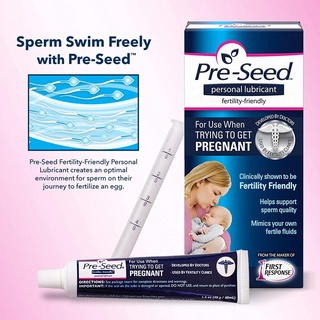 (exp:9/23)Pre-Seed Personal Lubricant เจลหล่อลื่น เพื่อการมีบุตร ส่งเสริมการเคลื่อนไหวของอสุจิ PreSeed 40 กรัม