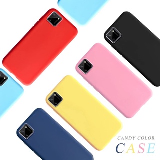 Realme C25 C25s C21 C21y C25y C20 C11 2021 C17 C15 C12 C11 C2 Narzo 30A เคสพาสเทล เคสซิลิโคน เคสสีล้วน