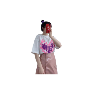 เสื้อยืดแขนสั้นแฟชั่น oversized เสื้อคอกลมผู้หญิง เสื้อโอเวอร์ไซส์เกาหลี ฮิปฮอป เสื้อผ้าแฟชั่นวัยรุ่น วินเทจ20097