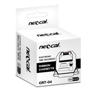 NEOCAL ผ้าหมึกเครื่องตอกบัตรซีอาร์ที-04 (สีแดง/ดำ) #CRT-04