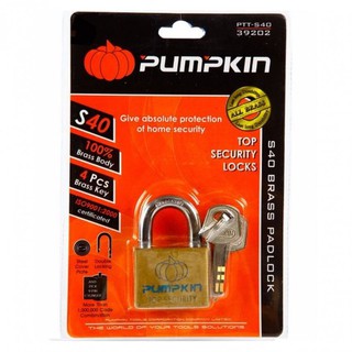 PUMPKIN กุญแจทองเหลืองคอสั้น 40มม. รุ่น 39202#1357