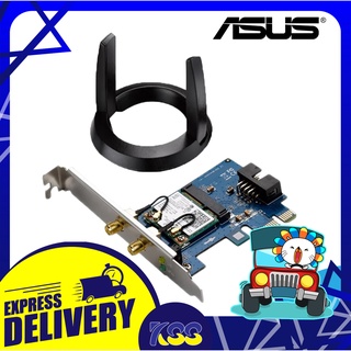 อุปกรณ์เชื่อมต่อไวไฟ การ์ดไวไฟ ASUS PCE-AC55BT Dual-Band Wireless-AC1200 Bluetooth 4.0 PCI-E Adapter รับประกัน 3 ปี