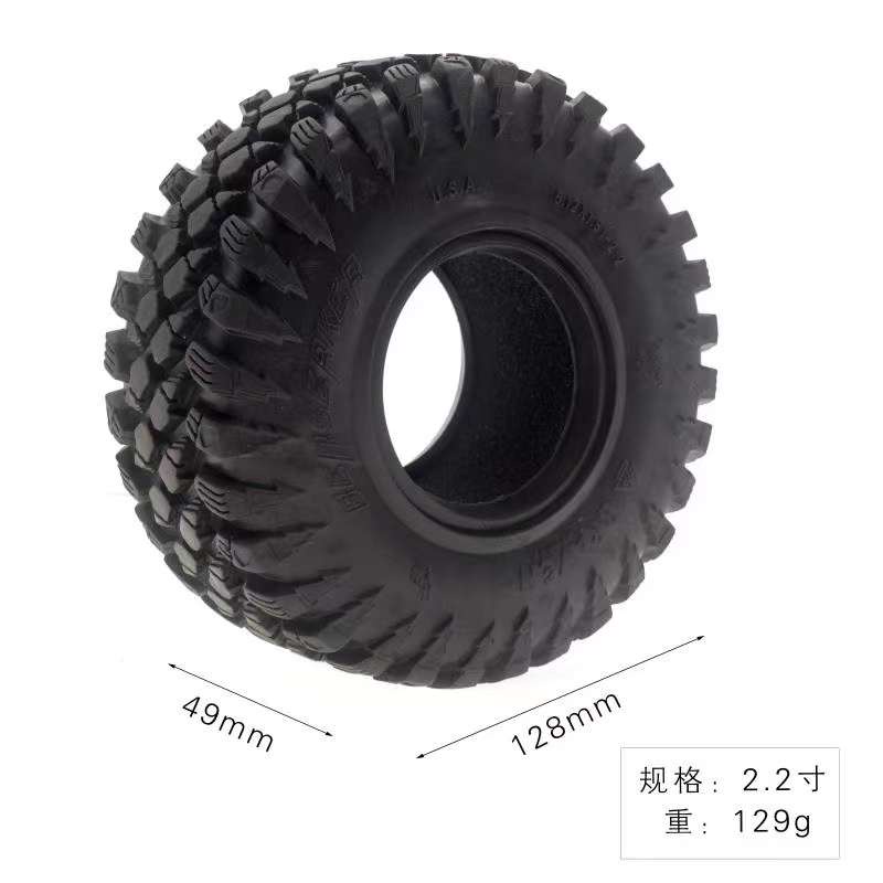 ยางล้อรถ ขนาด 2.2 นิ้ว สําหรับรถไต่หินบังคับ TRX4 TRX6 SCX10 Yikong D90 90046 KM2 RBX10 TK300 ราคา ถูกที่สุด ดีลบีเคเค แกลเลอรีภาพที่ 3