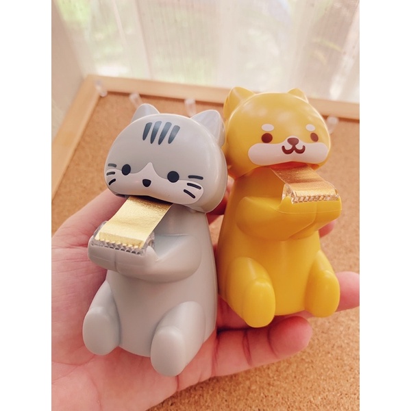 ✨NEW✨ 🐱 CAT & DOG TAPE DISPENSER 🐱 แท่นเทป แมว กับ หมา ที่ตัดเทป น่ารัก✨