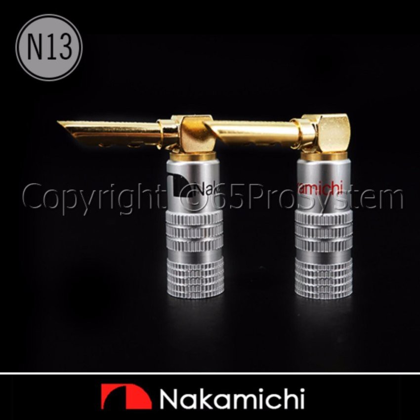 Nakamichi BFA Speaker Banana L Plugs (N13) บานาน่านากามิชิ 24K Gold plated 1คู่