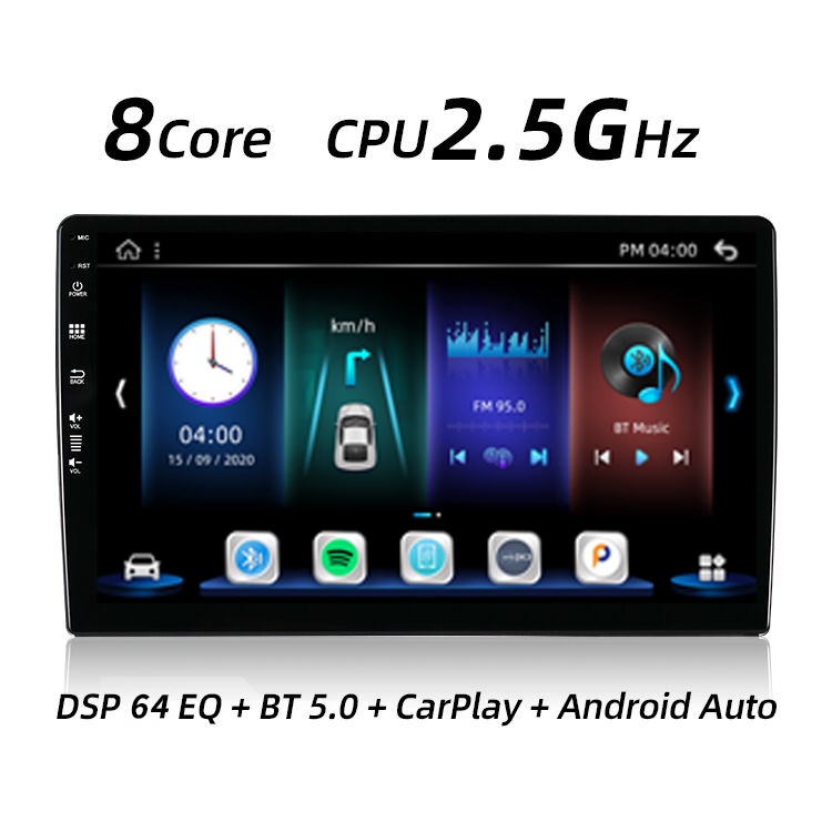 จอAndroid CPU 2.5Ghz x8 C0re จอ9นิ้ว Ram4GB Rom64GB 4G   มีApplecarplay จอIPS 2.5D รองรับกล้อง360AVM