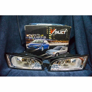 Winjet โคมไฟสปอร์ตไลท์ Honda Civic 2006 - 2008 (clear)