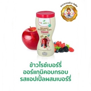 Baby Natura เบบี้ เนเชอร่า ข้าวไรซ์เบอร์รีออร์แกนิกอบกรอบ รสแอปเปิ้ลผสมเบอร์รี่ (40กรัม)