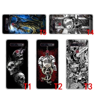 เคสโทรศัพท์มือถือนิ่ม แบบใส ลายโครงกระดูกหัวกะโหลก Grim Reaper สําหรับ Infinix Hot 10St 10T X689C Note 7 X690 8 X692 X693 10 Pro X695 2C