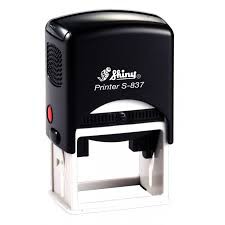 S-837 ตรายางหมึกในตัว ตลับพลิก  (4 x 5 ซม)