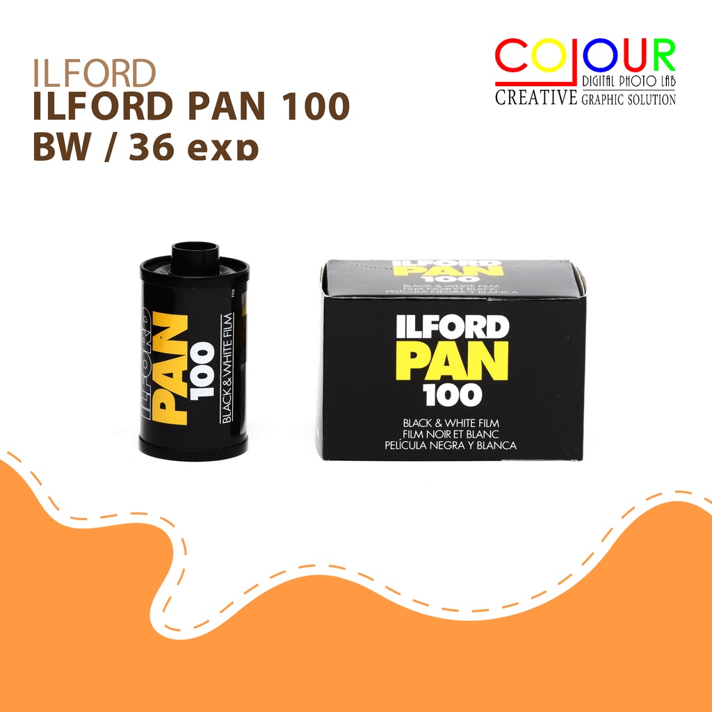 ILFORD PAN 100 - ฟิล์มม้วน B&W ISO 100, 36exp