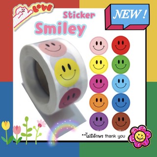 💥จัดส่งไว💥สติกเกอร์ Smiley ขนาดเล็ก 500 ดวง (คละเล็ก)