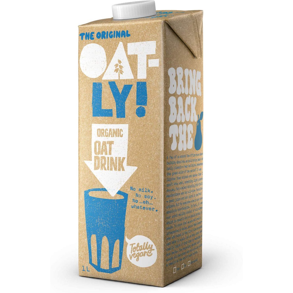 (ส่งฟรี) Oatly Oat Milk Original | นมข้าวโอ๊ต สูตรหวานน้อย ขนาด 1 ลิตร 1 กล่อง - aboutthehealth
