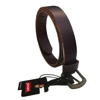 เข็มขัดผู้ชาย หนังแท้ ลีวายส์ Levi’s belt Leather Belt สีน้ำตาลไหม้และสีดำ