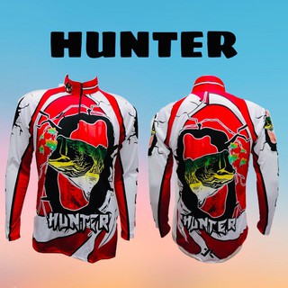 เสื้อตกปลา JK Thailand  เสื้อกันยูวี เสื้อสำหรับกีฬากิจกรรมกลางแจ้ง ลาย Hunter ป้องกันรังสี UV 80% แห้งเร็ว