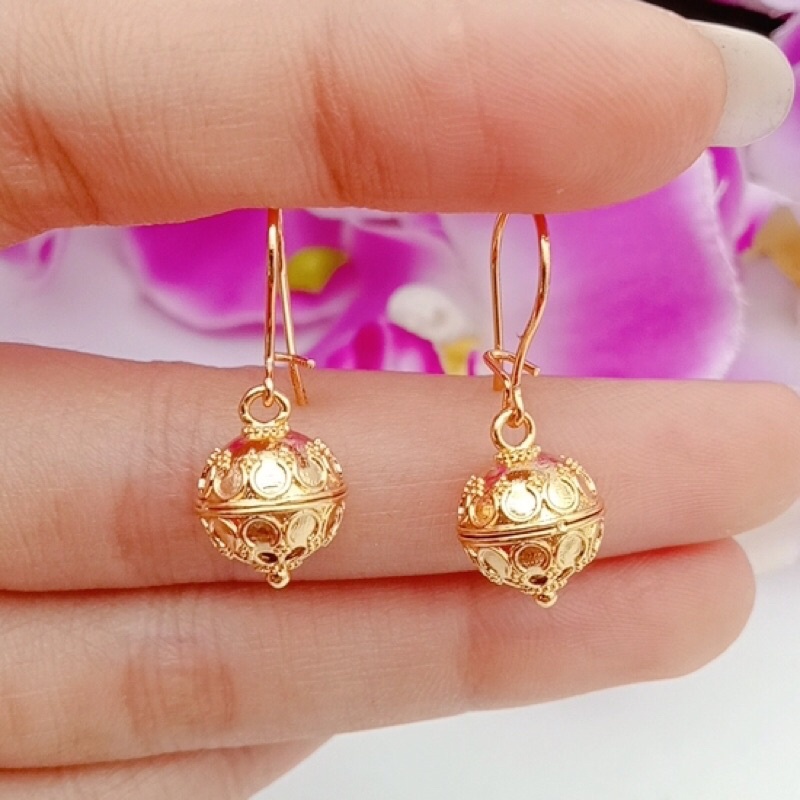 Xuping jewelry ต่างหูผู้หญิง ดาวชุบทอง+