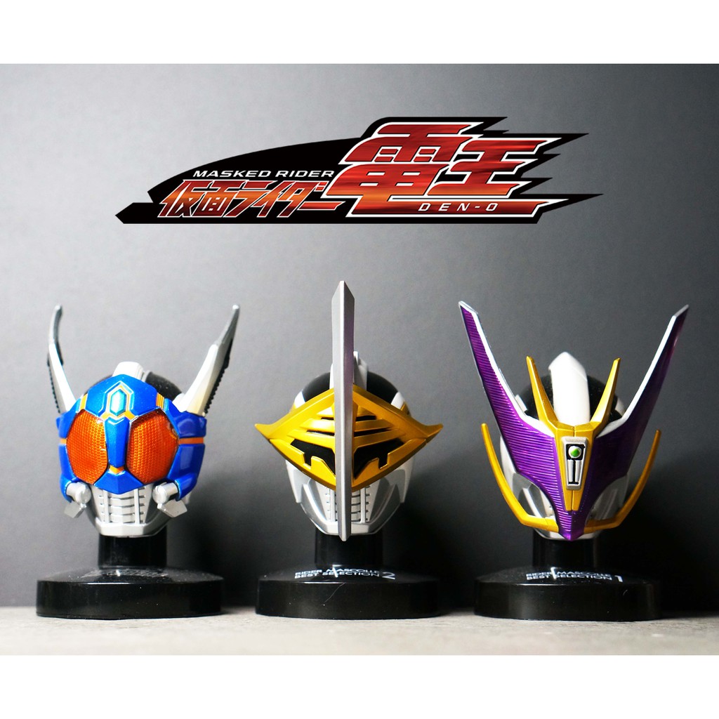 1/6 Bandai Den-O เหมา 3 หัว Axe Rod Gun Form  หัวมดแดง kamen rider masked rider head 1/6 หัวมาสค์ไรเ