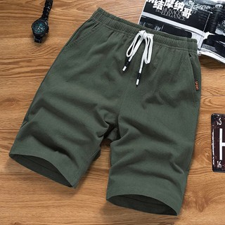 ✨กางเกงขาสั้น สามส่วน เอวยางยืด Mens Casual Shorts Fashion Comfy elastic Breathable pants  FS✨