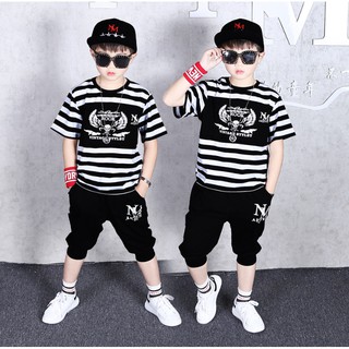 🎈โย้.. โย้🎈ชุดเซ็ตเด็กชายใส่ชิวแนว Hip hop ชุดเซตเด็กชายใส่เล่น