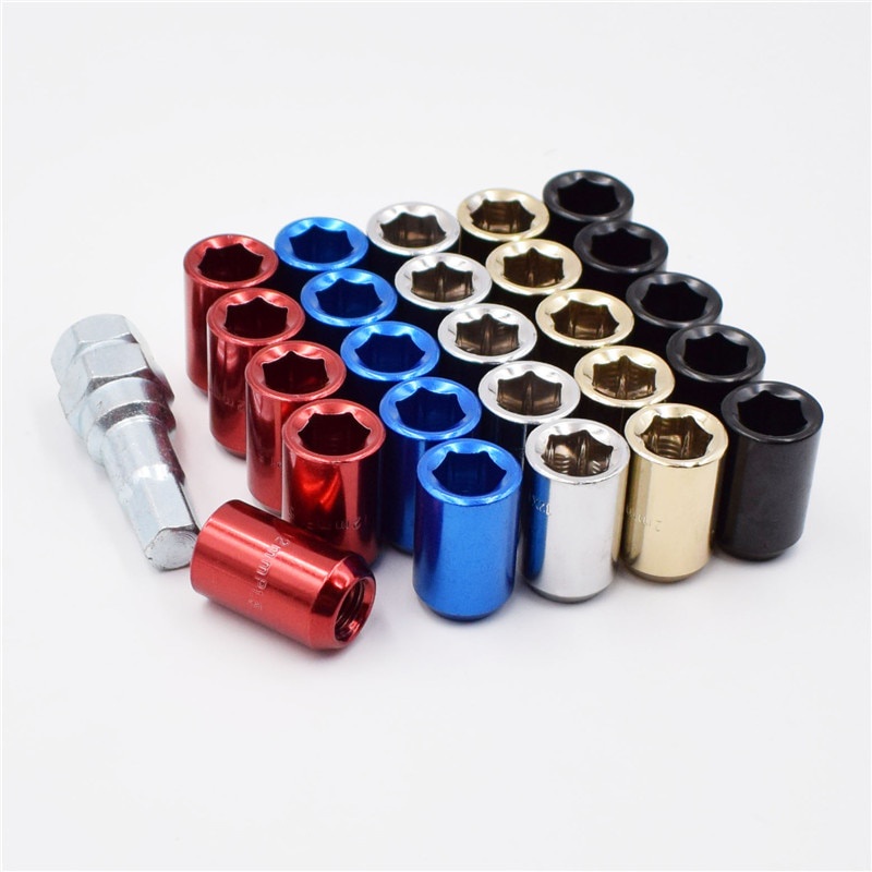 32 มม.M12x1.5/1.25 Racing Car Wheel Lug Nuts ขอบล้อ Lug Nuts รถอุปกรณ์เสริม