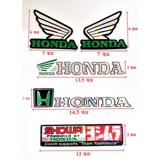 ฟอย์สติกเกอร์แต่งรถ HONDA แต่งรถมอเตอร์ไซค์ โลโก้ ติดรถ แต่งรถ ( 1 ชุด 5 ชิ้น )