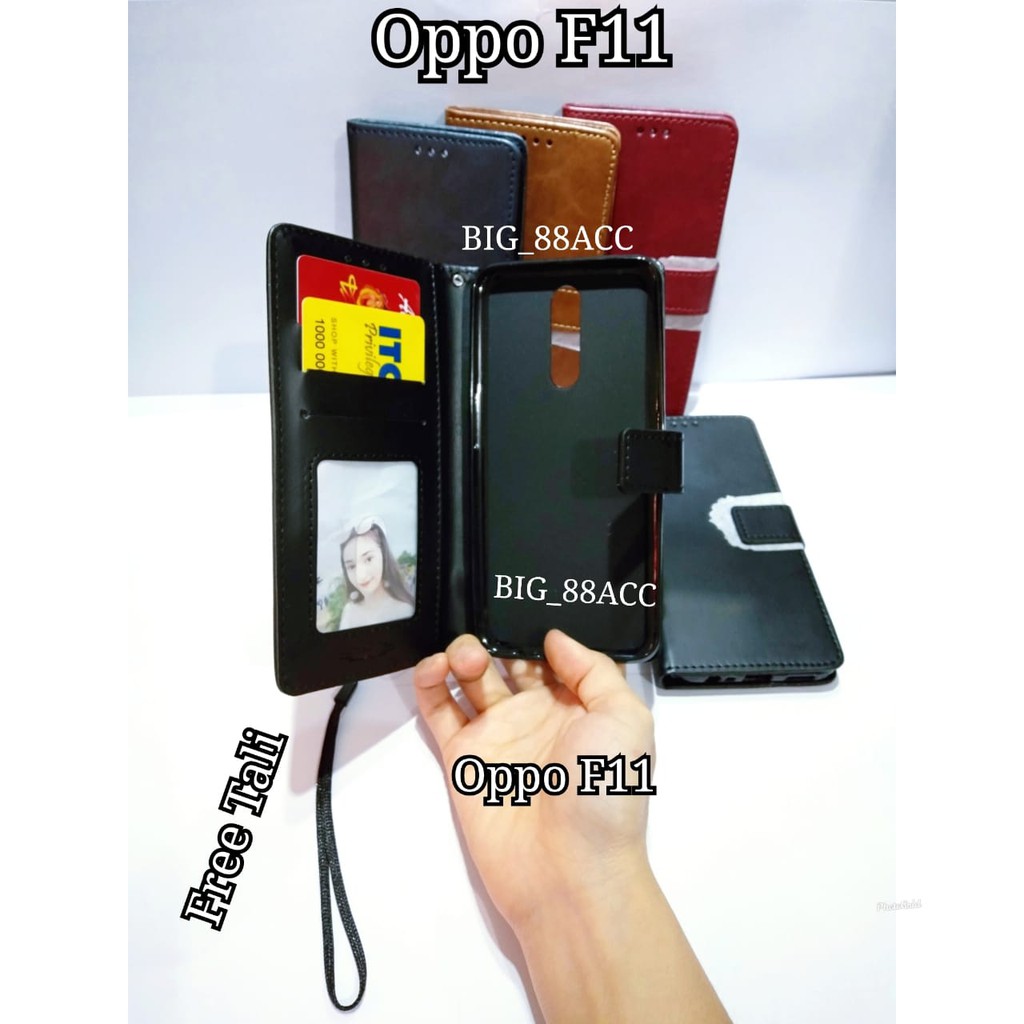 เคสฝาพับ Oppo F3/R9s - F11 - A71 - A1K Wallet เคสหนัง