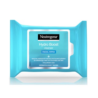 พร้อมส่ง ของแท้ Neutrogena Hydro Boost Cleanser Wipes (25 Wipes)