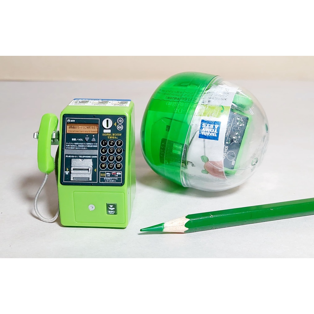 โมเดลขนาดเล็กโทรศัพท์สาธารณะญี่ปุ่น NTT East Japanese public analog phone ใหม่ พร้อมใบปิด สติ๊กเกอร์