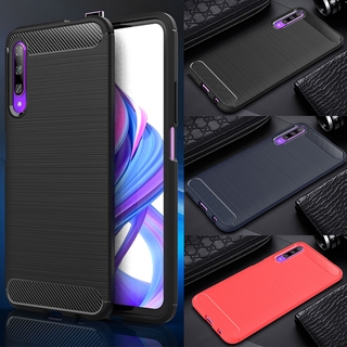 Huawei Y9s Y6s นิ่ม กันกระแทก TPU เคส คาร์บอนไฟเบอร์ พื้นผิว กันกระแทก ป้องกัน เคสโทรศัพท์