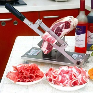 เครื่องสไลหมู หั่นหมู เนื้อสไลด์ ไก่ ขนาด 0.2-12 มิลลิเมตร มีดหั่นเนื้อ แสตนเลส