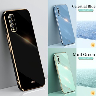 เคสโทรศัพท์มือถือนิ่ม ชุบเงา หรูหรา สําหรับ Vivo Y20 Case Y20i Case Y12A Case Y12S Case Y20S