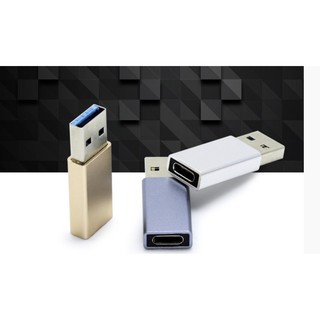 อะแดปเตอร์ หัวแปลงจากUSB เป็น USB-C อะแดปเตอร์แปลง USB-C Male Type C to USB Adapter 3.1 2.0 A Female Data ขนาดเล็กพกพาง่