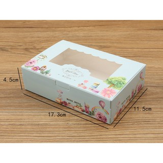 กล่องขนมหน้าใส 17.3 x 11.5 x 4.5 cm. 5 ใบ