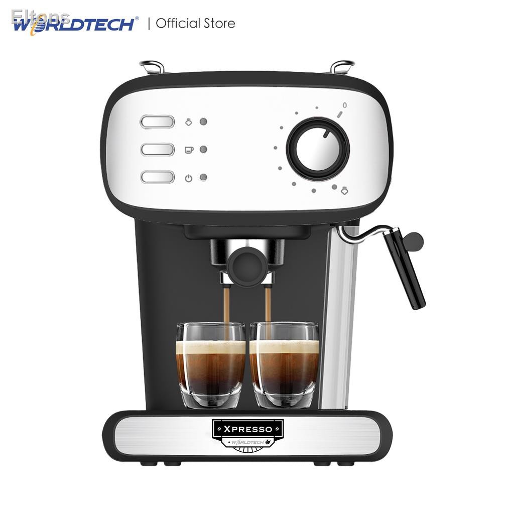 บริการลูกค้าออนไลน✔Worldtech เครื่องชงกาแฟสด รุ่น WT-CM15 เครื่องชงกาแฟอัตโนมัติ Coffee Machine เครื่องชงกาแฟ เครื่องทำก