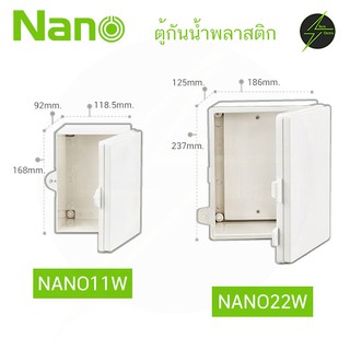 ตู้กันฝน ตู้พลาสติก ตู้ไฟ ขนาดกระทัดรัด NANO NANO11 NANO22