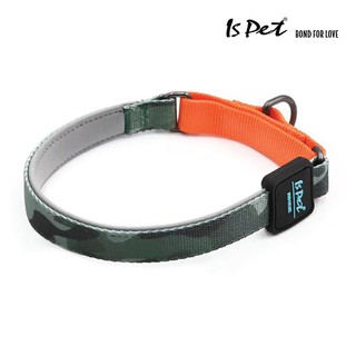 ISPET - P-shape Collar  (CL0102) ปลอกคอสุนัข แบบฝึก ลายทหาร สีส้ม