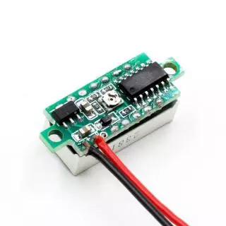 โวลต์มิเตอร์ดิจิทัล 2.5v - 40v ขนาดเล็ก 0.28 นิ้ว 0.28 Inch 2.5V-40V Mini Digital Voltmeter Voltage Tester Meter Digital Voltmeter