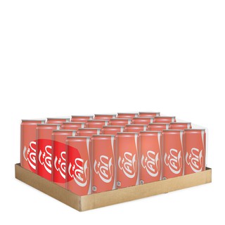 โค้ก เครื่องดื่มน้ำอัดลม 325 มล. (24 กระป๋อง) Coke Soft Drink 325 ml. (24 cans)