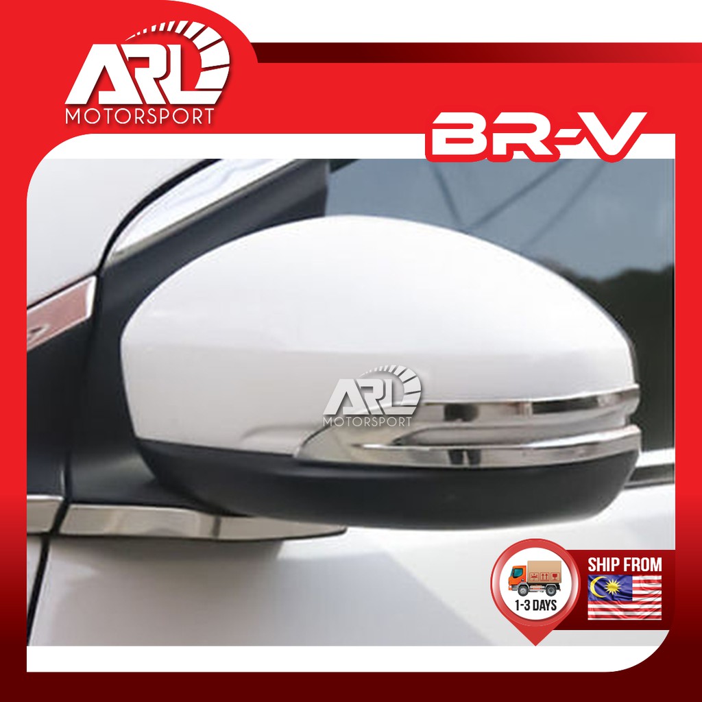 Honda BRV BR-V DG1 DG2 กระจกมองข้าง Chrome Lining กระจกมองหลังด้านข้าง Stripe Trim สําหรับ BRV (2016