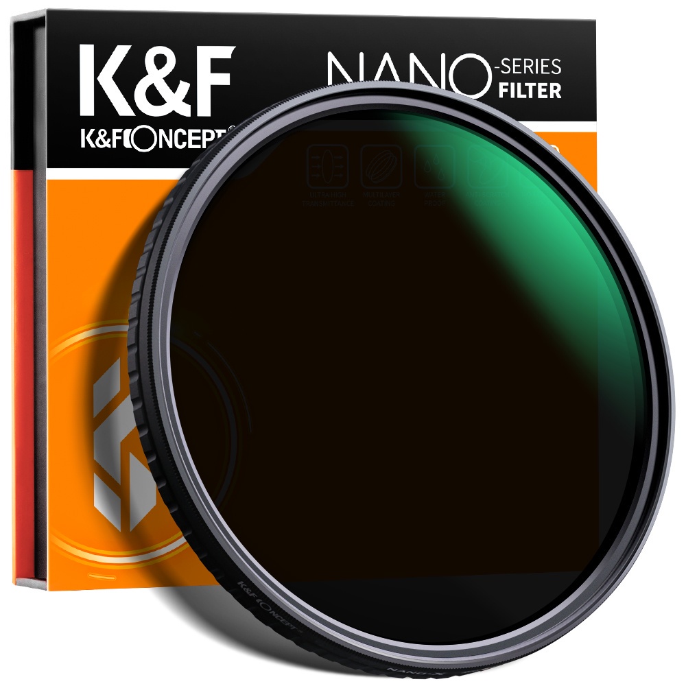 K & F Concept ND32-ND512 Variable ND Filter 52mm 58mm 62mm 67mm 72mm 77mm 82mm NO X Spot Fade Neutra
