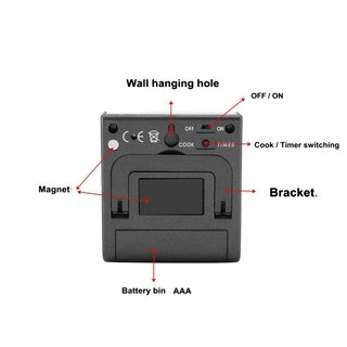เครื่องวัดอุณหภูมิอาหาร แจ้งเตือนได้ Alarm Cooking Thermometer YS05